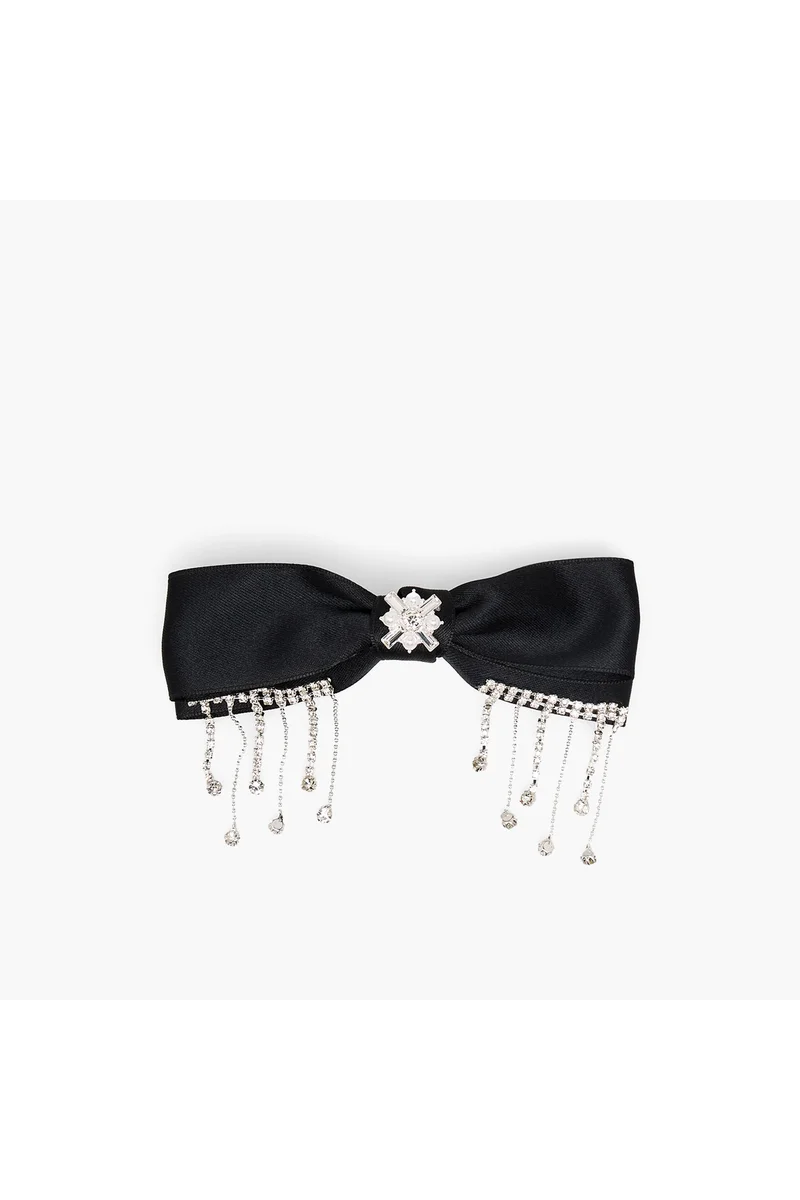 لايف ستايل Bow Barrette Hair Clamp with Pearl Embellishment